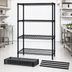 Thumbnail image #3 for Quantum 4-Shelf Black Epoxy Wire Shelving Starter Kit, 72