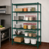 Thumbnail image #3 for Eagle Red-i-Pak 5-Tier Stationary Wire Shelving Unit, 60W x 18D x 74H, Green Epoxy