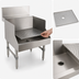 Thumbnail image #3 for Advance Tabco Prestige Freestanding Recessed Glass Unit with Perforated Drain Pan, 30 x 30 Inches