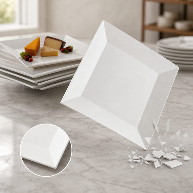 Product image #3 for Endurance 12-Inch Square White Melamine Platter