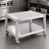 Thumbnail image #3 for Garland Heavy-Duty 24-Inch Counter Equipment Stand with Open Base, Shelf, and Front-Locking Casters