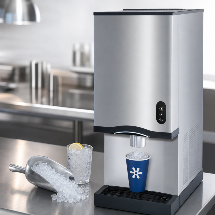 Product image #3 for Manitowoc Countertop Nugget Ice Maker and Water Dispenser, Air-Cooled, 315 lb/Day, 20 lb Bin
