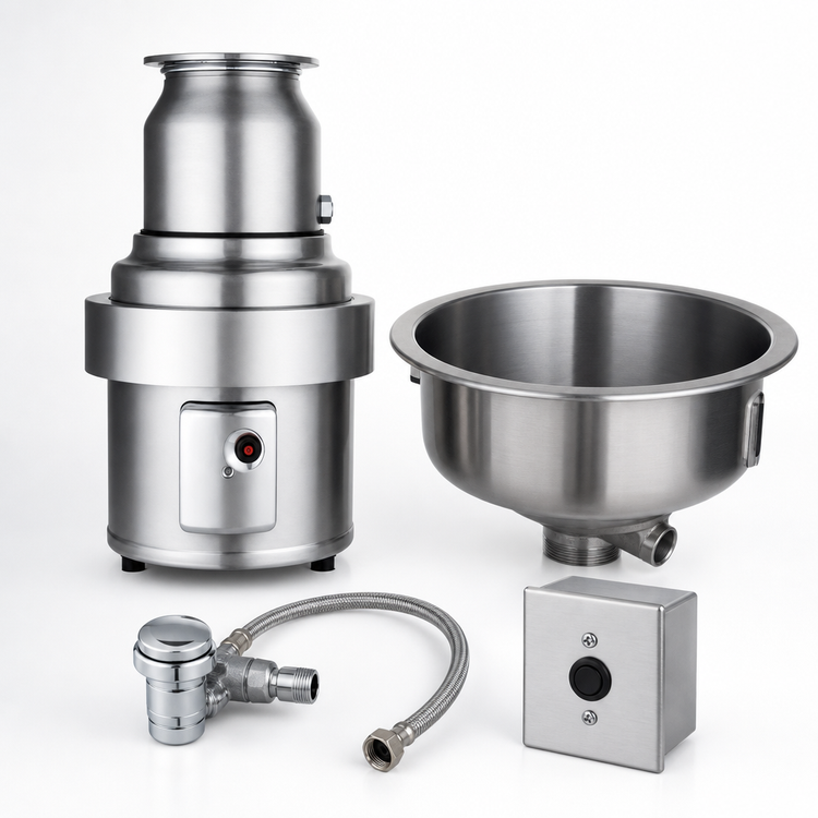 Product image #3 for InSinkErator SS-500 5 HP Stainless Steel Complete Disposer Package with 18-Inch Bowl and Manual Reverse Switch