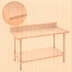 Thumbnail image #3 for Advance Tabco 72-Inch x 30-Inch Stainless Steel Work Table with 5-Inch Backsplash and Galvanized Undershelf