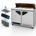 Thumbnail image #3 for Turbo Air Super Deluxe 48-1/4-Inch Two-Section Front Breathing Refrigerated Sandwich/Salad Prep Table with 12-Pan Opening