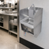 Thumbnail image #3 for Space Saver Wall-Mount Hand Sink Package with Single Splash Mount Gooseneck Faucet and Dual Knee Valve Pedals
