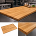 Thumbnail image #3 for Appalachian Red Oak Blended-Rail Edge-Grain Island Countertop, 72 x 27 x 1-1/2 Inch, Varnique Finish