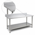 Thumbnail image #3 for BlendPort Deluxe Series 48 Inch x 24 Inch Stainless Steel Work Table with Backsplash and Undershelf