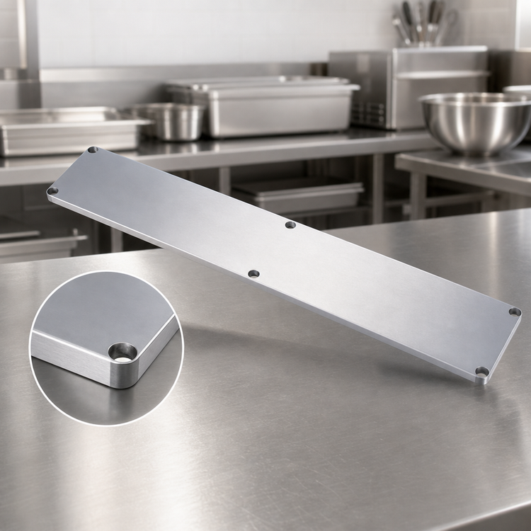 Product image #3 for Sapphire Manufacturing Stainless Steel Commercial Work Table Undershelf, 79 in W x 19 in D