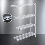 Thumbnail image #3 for Eagle Group EagleGard A4-74-1842E 4-Tier Add-On Wire Shelving Unit, 42W x 18D x 74H, Blue-Green Hybrid Epoxy Finish
