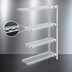 Thumbnail image #3 for EagleGard 4-Tier Add-On Wire Shelving Unit, 42W x 18D x 74H, Hybrid Epoxy Finish