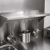 Thumbnail image #3 for BK Resources Premium T-304 Stainless Steel Wall-Mount Pot Rack Shelf with Hooks, 24 x 12 Inches