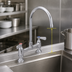 Thumbnail image #3 for OptiFlow Heavy Duty Deck Mount Faucet with 5-Inch Gooseneck Spout, 8-Inch Centers