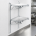 Thumbnail image #3 for Quantum Wall-Mount Cantilever Single-Shelf Starter Unit with 54-Inch Posts, Chrome-Plated Finish