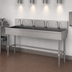 Thumbnail image #3 for Advance Tabco 4-Station Freestanding Multiwash Hand Wash Sink with 4 Faucets, 96-Inch 304 Stainless Steel