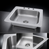 Thumbnail image #3 for Advance Tabco Smart Series Single Bowl Drop-In Sink, 23 x 21 Inch, 7 1/2 Inch Deep, 304 Stainless Steel