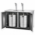 Thumbnail image #3 for True Two-Column Direct Draw Draft Beer Dispenser with Stainless Steel Top, 2 Half-Barrel Keg Capacity