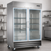 Thumbnail image #3 for 2-Section Reach-In Glass Door Merchandiser Refrigerator, 47 Cu. Ft., Stainless Steel, Bottom-Mounted, 115V