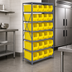 Thumbnail image #3 for Quantum Heavy-Duty Stationary Wire Shelving Unit with 8 Shelves and 24 Storage Bins