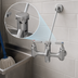 Thumbnail image #3 for Mop Sink Service Faucet with Vacuum Breaker, 8-Inch Centers, 1/2-Inch NPT Female Inlets