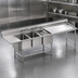 Thumbnail image #3 for Spec-Master FNP Series Three-Compartment Prep Sink with Right Prep Area and Left Drainboard