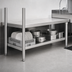 Thumbnail image #3 for Eagle Group 48 Inch Wide x 24 Inch Deep Galvanized Dishtable Undershelf