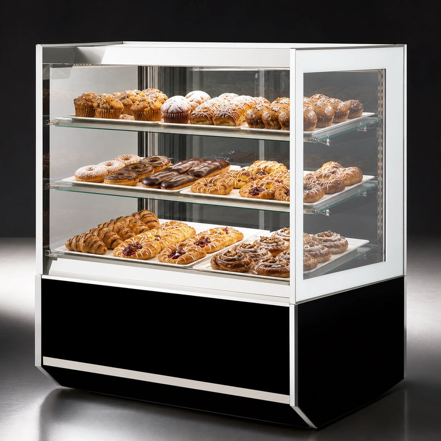 Three Adjustable Tempered Glass Shelves