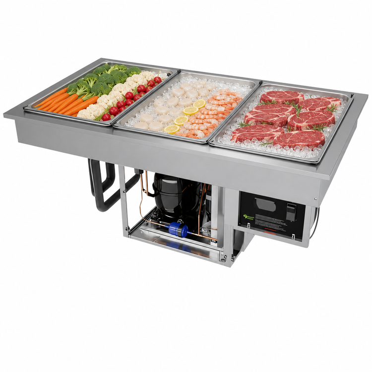Product image #3 for Hatco R-290 Drop-In Frost Top, 57 Inch, 3 Full-Size Sheet Pan Capacity