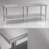 Thumbnail image #3 for Eagle Spec-Master 108-Inch x 24-Inch 14-Gauge Stainless Steel Work Table with Adjustable Galvanized Undershelf