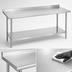 Thumbnail image #3 for Duke Supreme 60-Inch x 36-Inch 14-Gauge 300 Series Stainless Steel Work Table with 1-1/8-Inch Straight Riser
