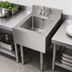 Thumbnail image #4 for Eagle Group 2200 Series 12 x 14 x 9-1/2 Inch Single Compartment Sink Bowl with Drain, Faucet and Overflow