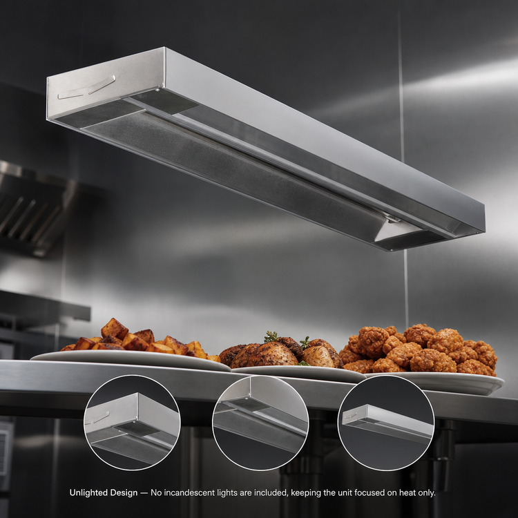Product image #3 for RedHots 48 Inch Unlighted High-Watt Single Rod Strip Heat Lamp with Remote, 208V