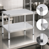 Thumbnail image #3 for New Age Stationary Modular Aluminum Equipment Stand with 2 Adjustable Solid Shelves, 24 x 15 x 24 Inches