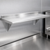 Thumbnail image #3 for Advance Tabco Wall-Mounted Stainless Steel Shelf, 36-Inch W x 18-Inch D, 18 Gauge, Satin Finish, NSF Listed