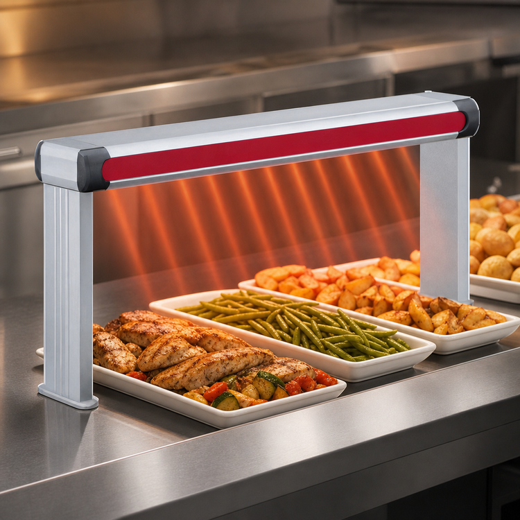 Product image #3 for Hatco Glo-Ray Designer Single Unlighted Infrared Strip Heater, 21-1/2" Wide, 350W, Aluminum