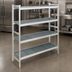 Thumbnail image #3 for Fermostock 4-Tier Stationary Starter Shelving Unit, 42W x 18D x 66H, Removable Polymer Inserts