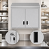 Thumbnail image #3 for KoolMore 36-Inch Stainless Steel Wall Cabinet with Hinged Locking Doors and 2 Shelves