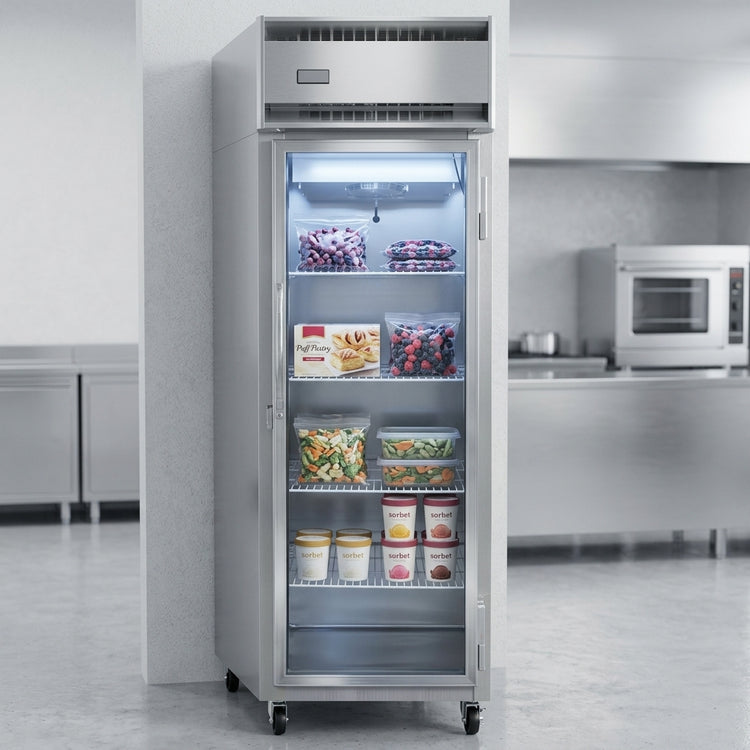 Product image #2 for Continental Refrigerator Designer Line D1FNSSGD One-Section Reach-In Glass Door Freezer