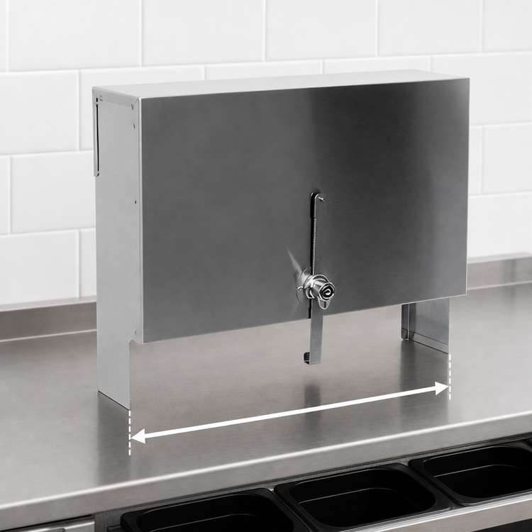Product image #3 for Choice 24-Inch Single Stainless Steel Speed Rail Locking Cover