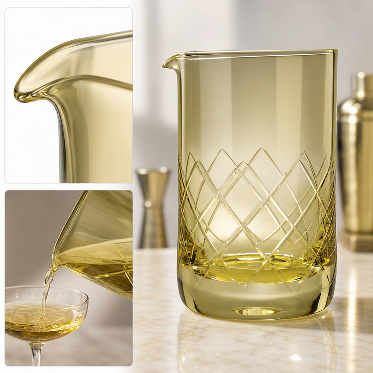 Product image #3 for Barfly 17 oz Gold Mixing Glass with Pouring Spout and Weighted Base