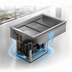 Thumbnail image #3 for Wells RCP-243 Drop-In Self-Contained Refrigerated Cold Food Well, 8 x 1/3 Size Pan Capacity