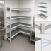 Thumbnail image #3 for Fermostock 4-Tier Corner Expansion Polymer Shelving Unit Kit, 83