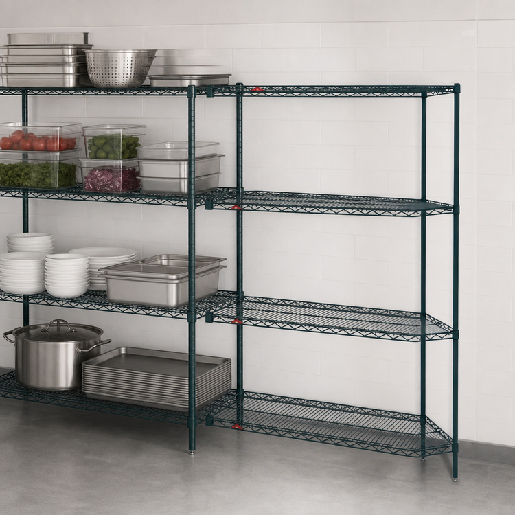 Product image #3 for Metro Super Erecta 4-Shelf Add-On Wire Shelving Unit, 30"W x 24"D x 63"H