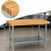 Thumbnail image #3 for John Boos 36 x 30 Inch Wood Top Work Table with Adjustable Undershelf