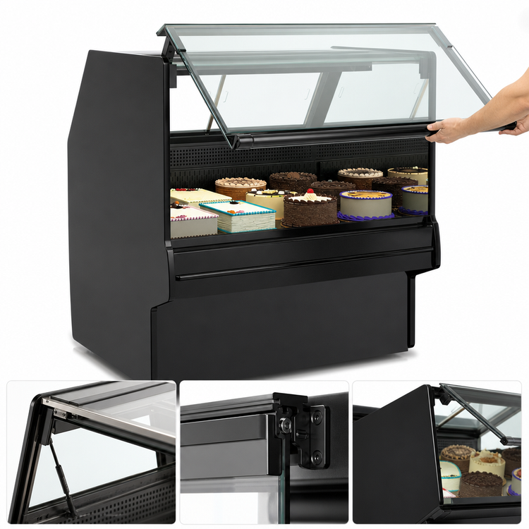 Product image #3 for Structural Concepts Fusion® Vertical Remote Refrigerated Deli Service Case with Lift-Up Front Glass, 62-7/8" W