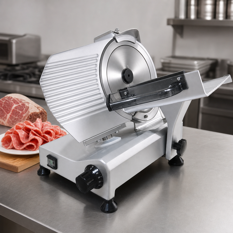 Product image #3 for Trento 9-Inch Manual Gravity Feed Meat Slicer, 1/4 HP, Belt Driven