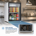 Thumbnail image #3 for Everest Refrigeration EMGR5 1-Section Countertop Glass Door Merchandiser Refrigerator, 5 Cu. Ft.