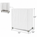 Thumbnail image #3 for Metro Waterproof Vinyl-Nylon Cart Cover for 72 x 24 x 54 Inch Queen Mary & Banquet Cart, White