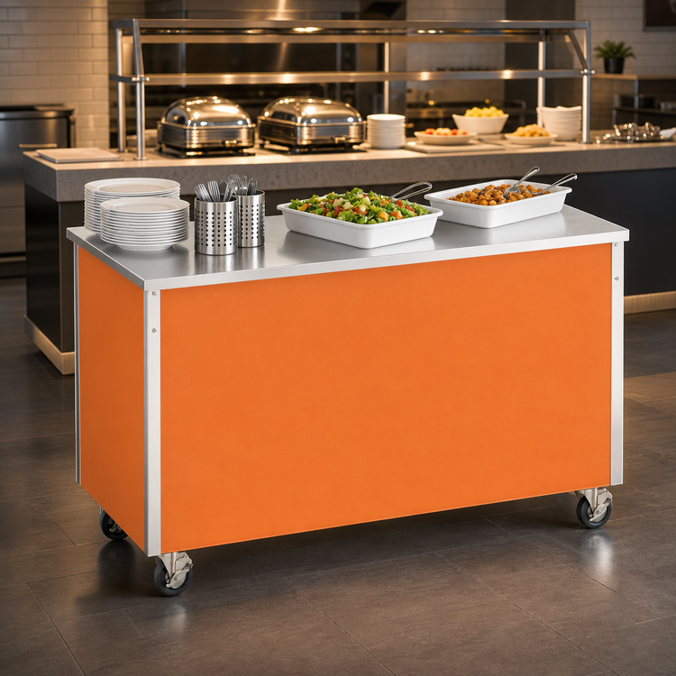 Product image #3 for Vollrath 4-Series Signature Server Utility Serving Counter, 60-Inch x 28-Inch x 34-Inch, Solid Top, Enclosed Base