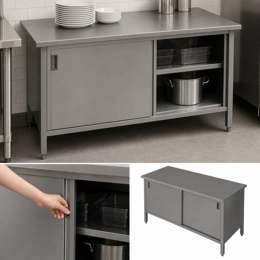 Cabinet Base with Sliding Doors